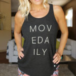 MOVE DAILY Triblend Racer Back Ladies Tank