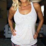 MOVE Next Level Women’s Heather White Tri-blend Tank