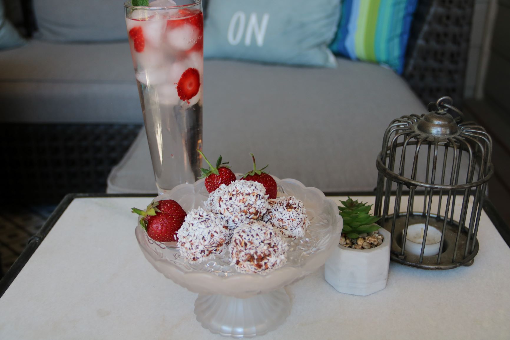 Summer Strawberry Protein Balls Move Daily