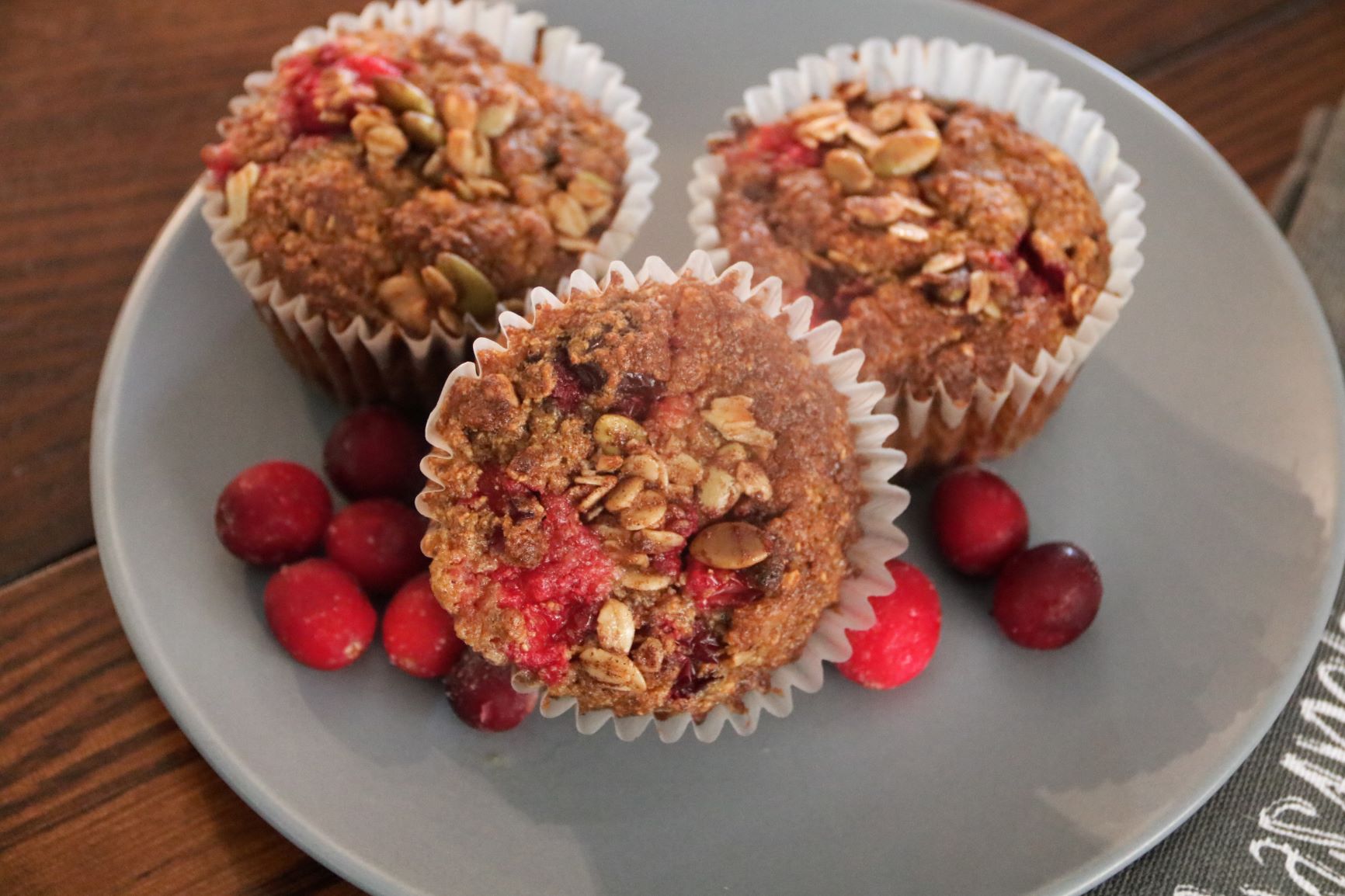 Cranberry Walnut Pumpkin Muffins Move Daily