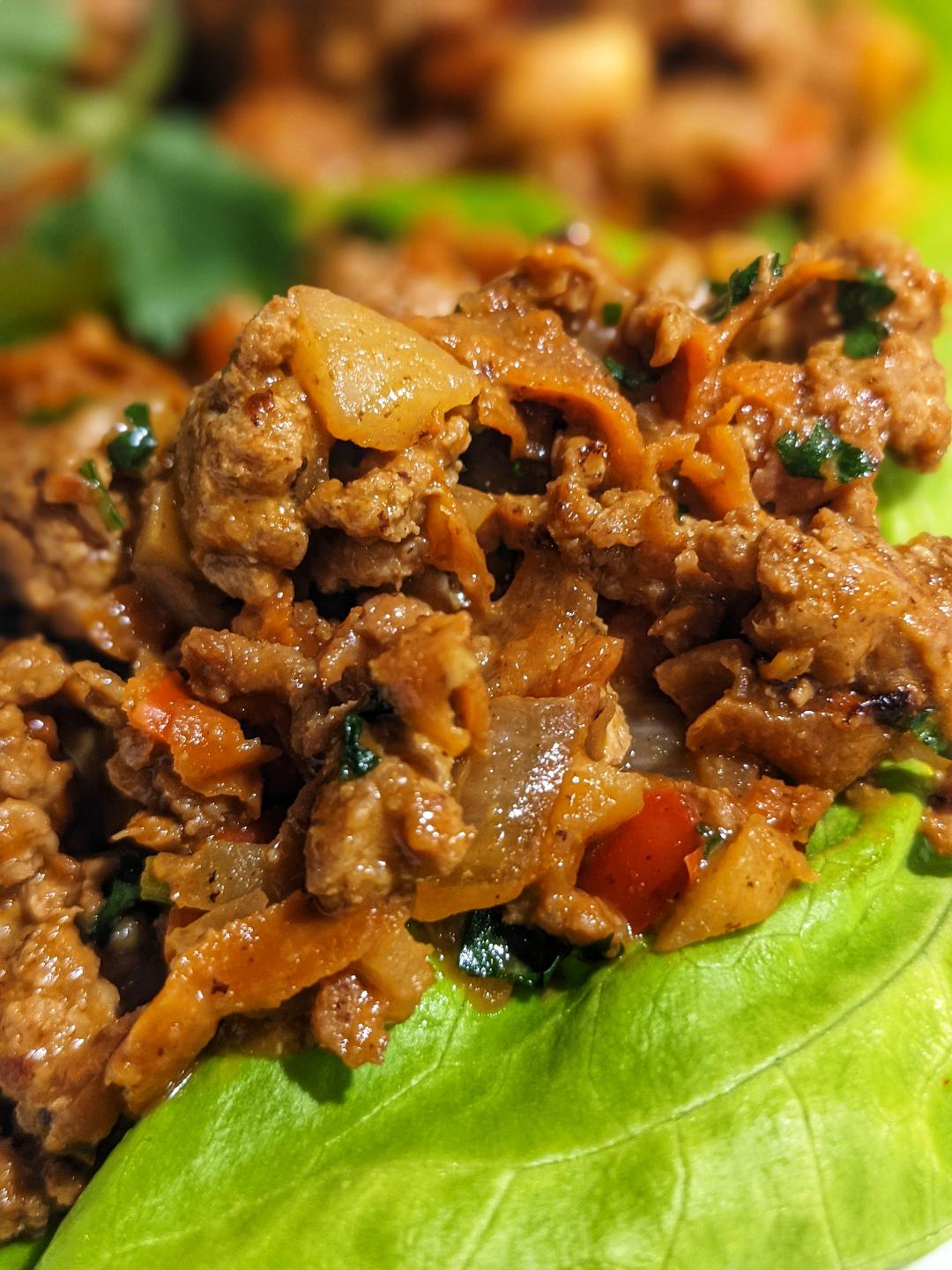 Chicken Lettuce Wraps with Hoisin Sauce Move Daily