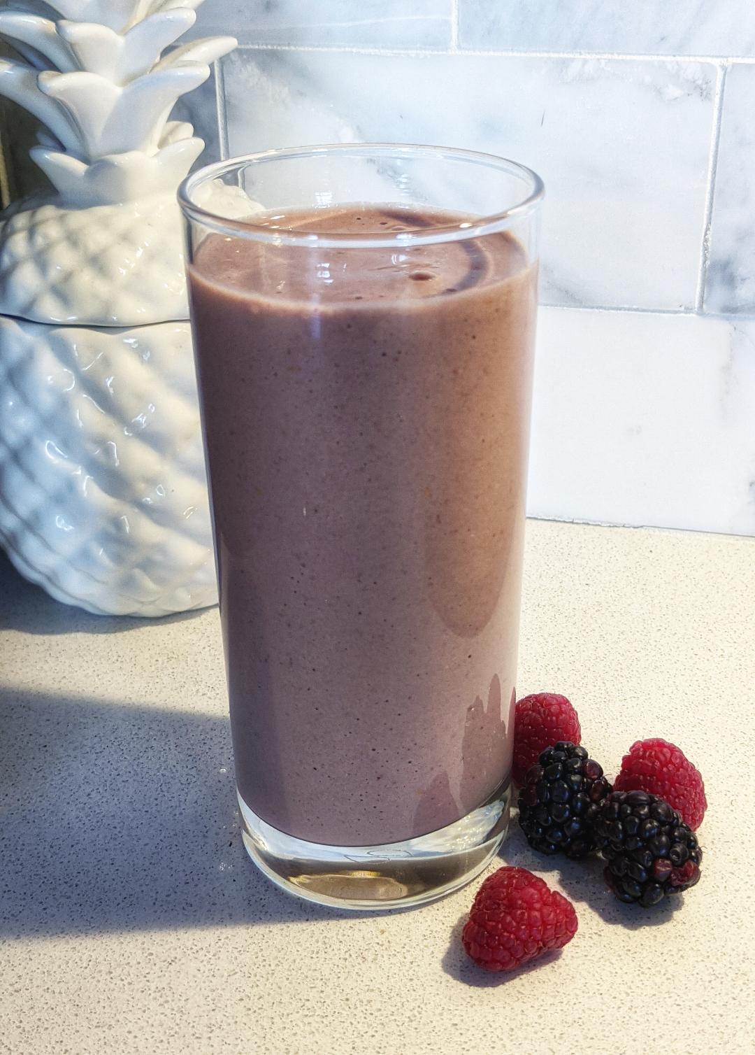 Blackberry Raspberry Smoothie Move Daily