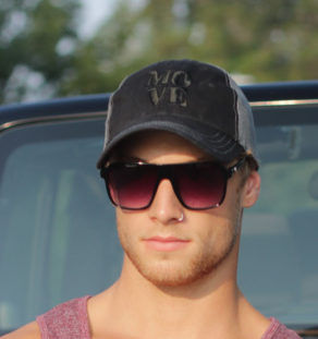 Richardson Head-Wear Cap Black And Grey Mesh