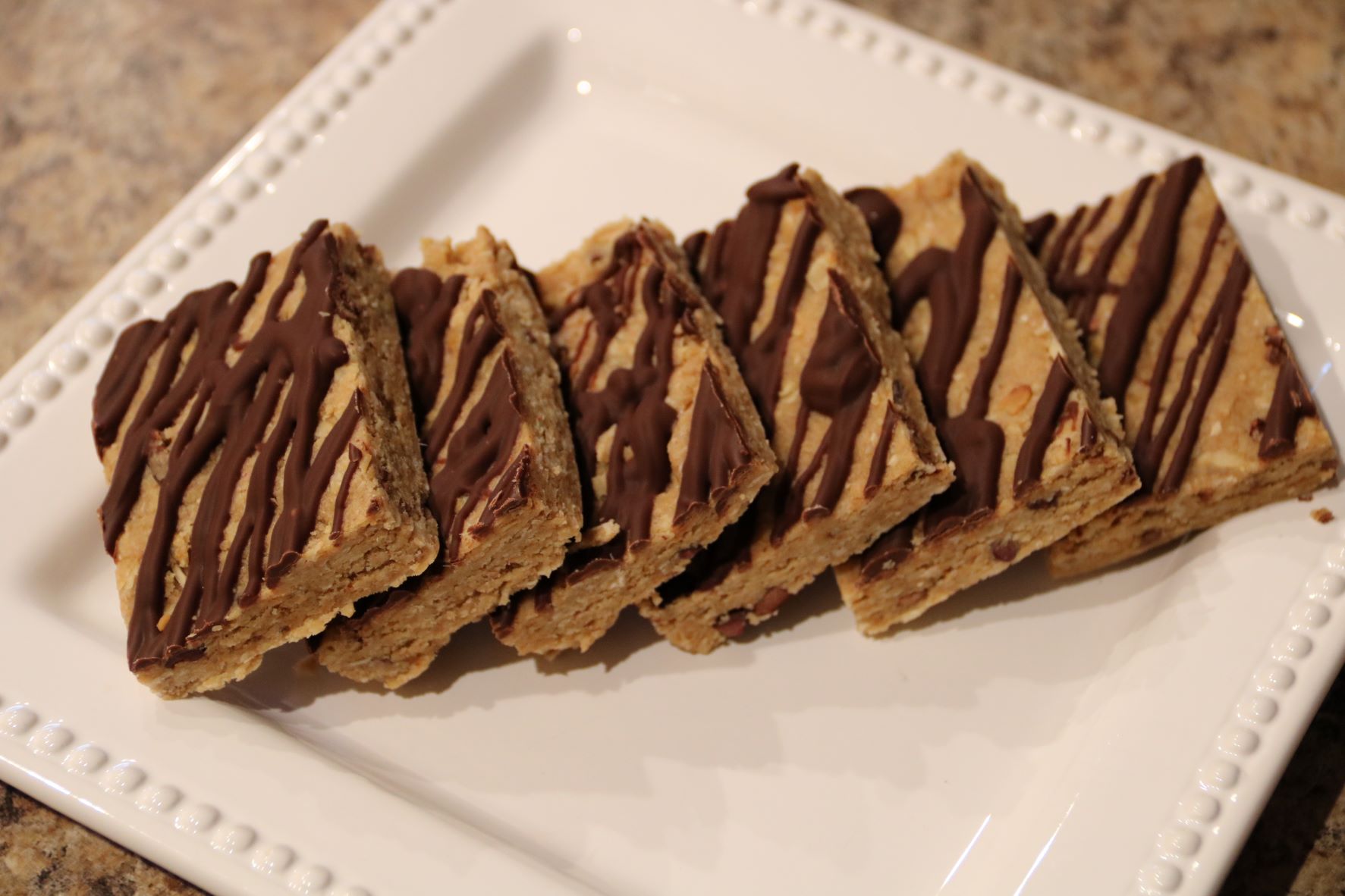 No Bake Peanut Fudge Protein Bars Move Daily