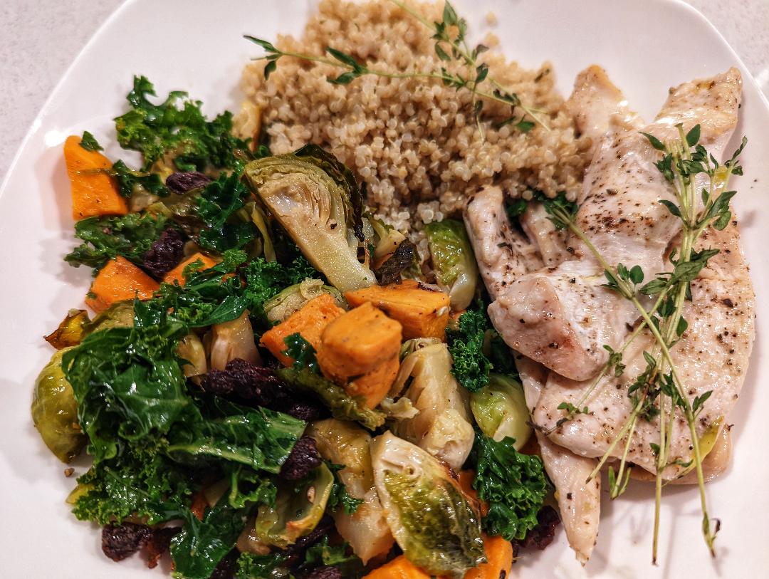 Autumn Veggie Chicken Bowl Move Daily